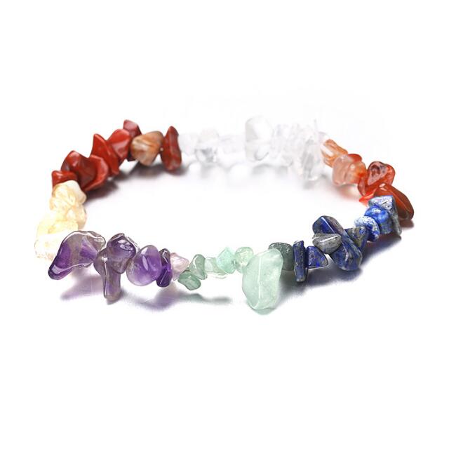 Irregular Crushed Stone Natural Stone Beaded Handmade Jewelry Natural Crystal Crushed Stone Bracelet