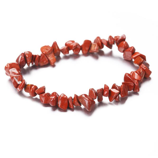 Irregular Crushed Stone Natural Stone Beaded Handmade Jewelry Natural Crystal Crushed Stone Bracelet