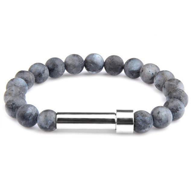 Multiple stone choices with stainless steel round tube