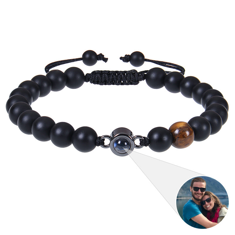 Multiple gemstone choices, photo projection bracelets