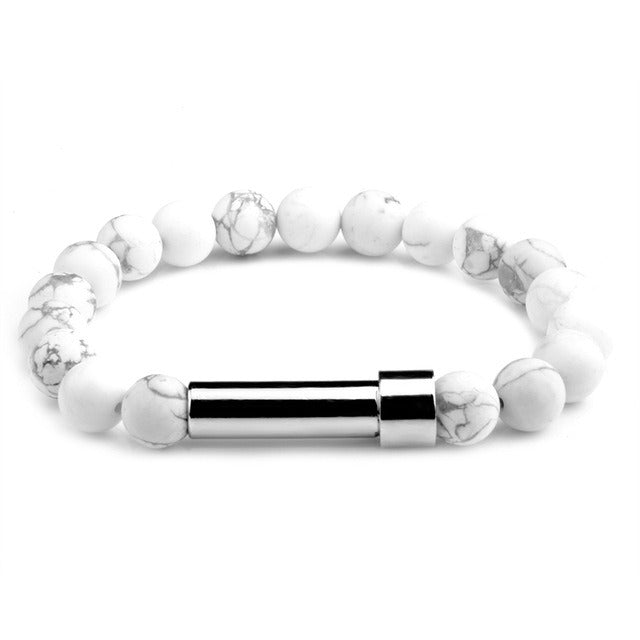 Multiple stone choices with stainless steel round tube