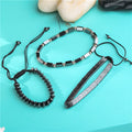 6mm Black Magnet Beaded Bracelets