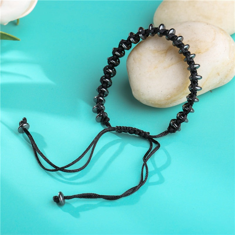 6mm Black Magnet Beaded Bracelets