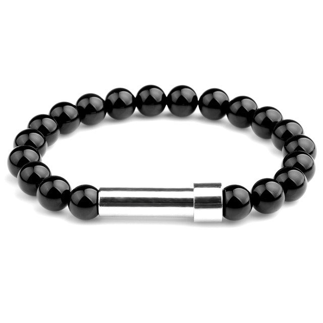 Multiple stone choices with stainless steel round tube
