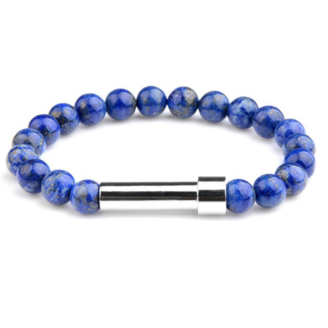 Multiple stone choices with stainless steel round tube