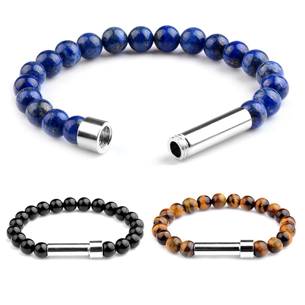 Multiple stone choices with stainless steel round tube