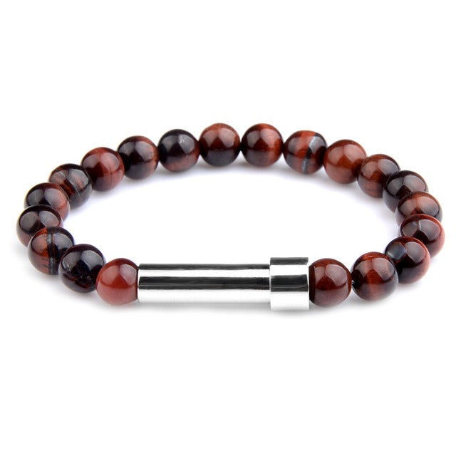 Multiple stone choices with stainless steel round tube