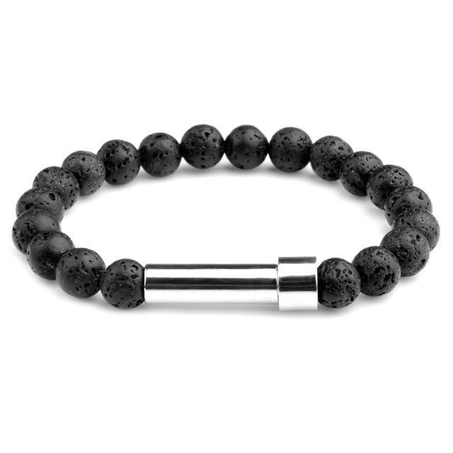 Multiple stone choices with stainless steel round tube