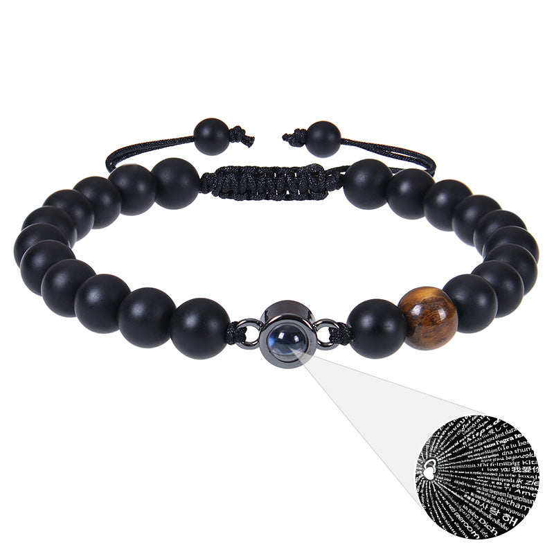 Multiple gemstone choices, photo projection bracelets