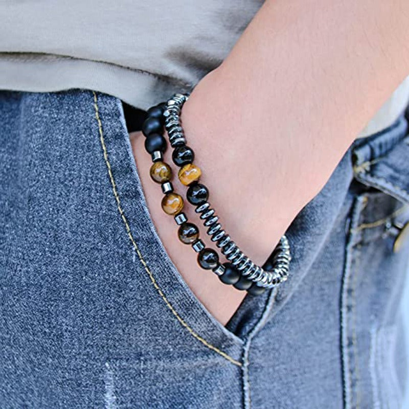 Tiger Eye Combination Beaded Bracelets