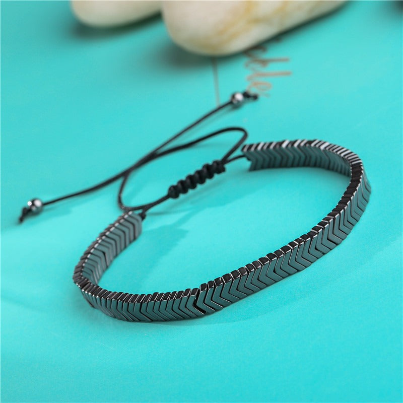 6mm Black Magnet Beaded Bracelets