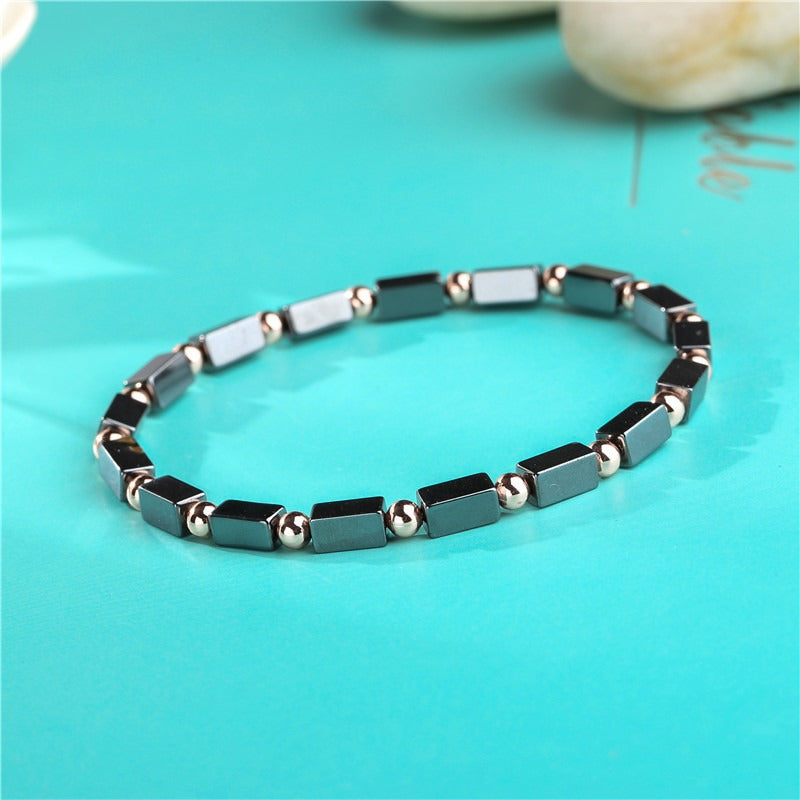6mm Black Magnet Beaded Bracelets